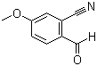 structure of CAS# 21962-47-0, 2-Cyano-4-methoxybenzaldehyde;2-Formyl-5-methoxybenzonitrile