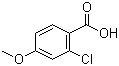 structure of CAS# 21971-21-1, 2-Chloro-4-methoxybenzoic acid