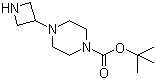 structure of CAS# 219725-67-4, tert-Butyl 4-(azetidin-3-yl)piperazine-1-carboxylate