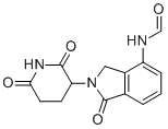 structure of CAS# 2197414-56-3, Lenalidomide N-Formyl Impurity;Formyl Lenalidomide;N-[2-(2,6-dioxopiperidin-3-yl)-1-oxo-3H-isoindol-4-yl]formamide