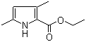 Ethyl 3,5-dimethyl-1H-pyrrole-2-carboxylate molecular structure (CAS 2199-44-2)