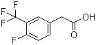 structure of CAS# 220227-47-4, 4-Fluoro-3-(trifluoromethyl)phenylacetic acid