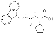 结构式 CAS# 220497-61-0, (alphaS)-alpha-[[芴甲氧羰基]氨基]环戊烷乙酸