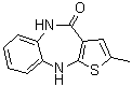 structure of CAS# 221176-49-4, 5,10-Dihydro-2-methyl-4H-thieno[2,3-b][1,5]benzodiazepin-4-one;LY 301664