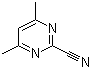 structure of CAS# 22126-16-5, 4,6-Dimethylpyrimidine-2-carbonitrile;2-Cyano-4,6-dimethylpyrimidine