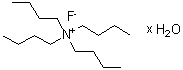 结构式 CAS# 22206-57-1, 四正丁基氟化铵水合物