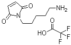 1-(5-氨基戊基)-1H-吡咯-2,5-二酮 2,2,2-三氟乙酸盐分子结构 (CAS 222159-87-7)