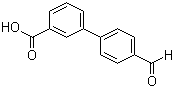 结构式 CAS# 222180-20-3, 4'-甲酰基联苯-3-羧酸