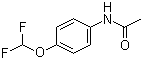 structure of CAS# 22236-11-9, 4'-(Difluoromethoxy)acetanilide;N-(4-Difluoromethoxyphenyl)acetamide