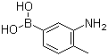 3-氨基-4-甲基苯硼酸分子结构 (CAS 22237-12-3)
