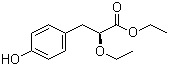 结构式 CAS# 222555-06-8, (S)-2-乙氧基-3-(4-羟基苯基)丙酸乙酯