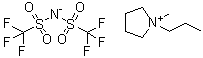 structure of CAS# 223437-05-6, N-Propyl-N-methylpyrrolidinium bis(trifluoromethylsulfonyl)imide;Elexcel IL 220; IL 220