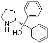 structure of CAS# 22348-32-9, (R)-(+)-2-(Diphenylhydroxymethyl)pyrrolidine;alpha,alpha-Diphenyl-D-prolinol; (R)-(+)-alpha,alpha-Diphenyl-2-pyrrolidinemethanol