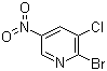 结构式 CAS# 22353-41-9, 2-溴-3-氯-5-硝基吡啶