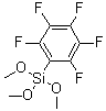 structure of CAS# 223668-64-2, Pentafluorophenyltrimethoxysilane;1,2,3,4,5-Pentafluoro-6-(trimethoxysilyl)benzene