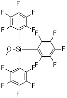 structure of CAS# 223668-78-8, Methoxytris(pentafluorophenyl)silane