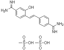 结构式 CAS# 223769-64-0, 2-羟芪巴脒二甲烷磺酸盐