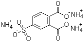结构式 CAS# 22411-24-1, 4-磺酸邻苯二甲酸三铵盐