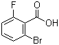 structure of CAS# 2252-37-1, 2-Bromo-6-fluorobenzoic acid