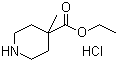 structure of CAS# 225240-71-1, Ethyl 4-Methylpiperidine-4-carboxylate hydrochloride