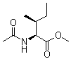 N-乙酰基-L-异亮氨酸甲酯分子结构 (CAS 2256-76-0)