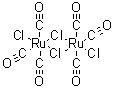 structure of CAS# 22594-69-0, Dichlorotricarbonylruthenium dimer;Tetrachlorohexacarbonyldiruthenium; Tricarbonyldichlororuthenium dimer
