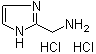 structure of CAS# 22600-77-7, 2-(Aminomethyl)imidazole dihydrochloride;(1H-Imidazol-2-yl)methanamine dihydrochloride; (1H-Imidazol-2-ylmethyl)amine dihydrochloride; 1H-Imidazole-2-methanamine hydrochloride