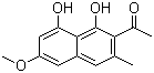 决明柯酮分子结构 (CAS 22649-04-3)