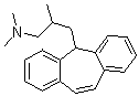 结构式 CAS# 22649-70-3, beta,N,N-三甲基-5H-二苯并[a,d]环庚烯-5-丙胺