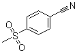structure of CAS# 22821-76-7, 4-Methanesulfonylbenzonitrile;Methyl p-cyanophenyl sulfone; p-Cyanophenyl methyl sulfone; p-Methanesulfonylbenzonitrile