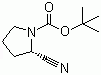 结构式 CAS# 228244-20-0, (R)-1-Boc-2-氰基吡咯烷; (R)-N-叔丁氧羰基-2-氰基吡咯烷
