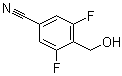 结构式 CAS# 228421-83-8, 3,5-二氟-4-(羟基甲基)苯甲腈