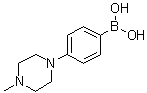 结构式 CAS# 229009-40-9, 4-(4-甲基哌嗪基)苯硼酸