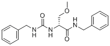 结构式 CAS# 2295925-90-3, (R)-N-苄基-2-(3-苄基脲基)-3-甲氧基丙酰胺
