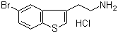 5-溴-苯并[b]噻吩-3-乙胺盐酸盐分子结构 (CAS 22964-00-7)