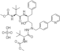结构式 CAS# 229975-97-7, 阿扎那韦硫酸盐