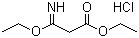 structure of CAS# 2318-25-4, Ethyl 3-ethoxy-3-iminopropionate hydrochloride;3-Ethoxy-3-iminopropionic acid ethyl ester hydrochloride