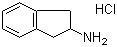 2-氨基茚满盐酸盐分子结构 (CAS 2338-18-3)