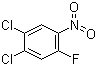structure of CAS# 2339-78-8, 4,5-Dichloro-2-fluoronitrobenzene;3,4-Dichloro-2-fluoro-1-nitrobenzene; 1,2-Dichloro-4-fluoro-5-nitrobenzene