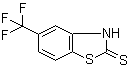 结构式 CAS# 23420-87-3, 5-(三氟甲基)-2(3H)-苯并噻唑硫酮