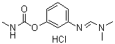 structure of CAS# 23422-53-9, Formetanate hydrochloride;Carzol; Carzol 92SP; Carzol SP; EP 332; m-[[(Dimethylamino)methylene]amino]phenyl methylcarbamate hydrochloride