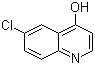 结构式 CAS# 23432-43-1, 6-氯-4-羟基喹啉