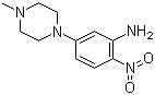 structure of CAS# 23491-48-7, 5-(4-Methylpiperazin-1-yl)-2-nitroaniline;1-(3-Amino-4-nitrophenyl)-4-methylpiperazine