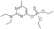 structure of CAS# 23505-41-1, Pirimiphos ethyl;O-[2-(Diethylamino)-6-methyl-4-pyrimidinyl]phosphorothioic acid O,O-diethyl ester