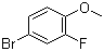 structure of CAS# 2357-52-0, 4-Bromo-2-fluoroanisole ;1-Bromo-3-fluoro-4-methoxybenzene