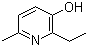 结构式 CAS# 2364-75-2, 2-乙基-6-甲基-3-羟基吡啶