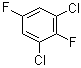 结构式 CAS# 2367-80-8, 2,6-二氯-1,4-二氟苯