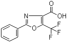 structure of CAS# 236736-23-5, 2-Phenyl-5-trifluoromethyloxazole-4-carboxylic acid