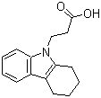 结构式 CAS# 23690-80-4, 3-(1,2,3,4-四氢-9H-咔唑-9-基)丙酸