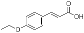 结构式 CAS# 2373-79-7, 4-乙氧基肉桂酸; 对乙氧基肉桂酸